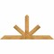 Ekena Millwork Saratoga Rough Sawn Timber Gable Bracket, Western Red Cedar, 84"W x 38"H x 4"D x 6"F, 11/12 Pitch GBW084X38X0406SAR00RWR - alternate 1